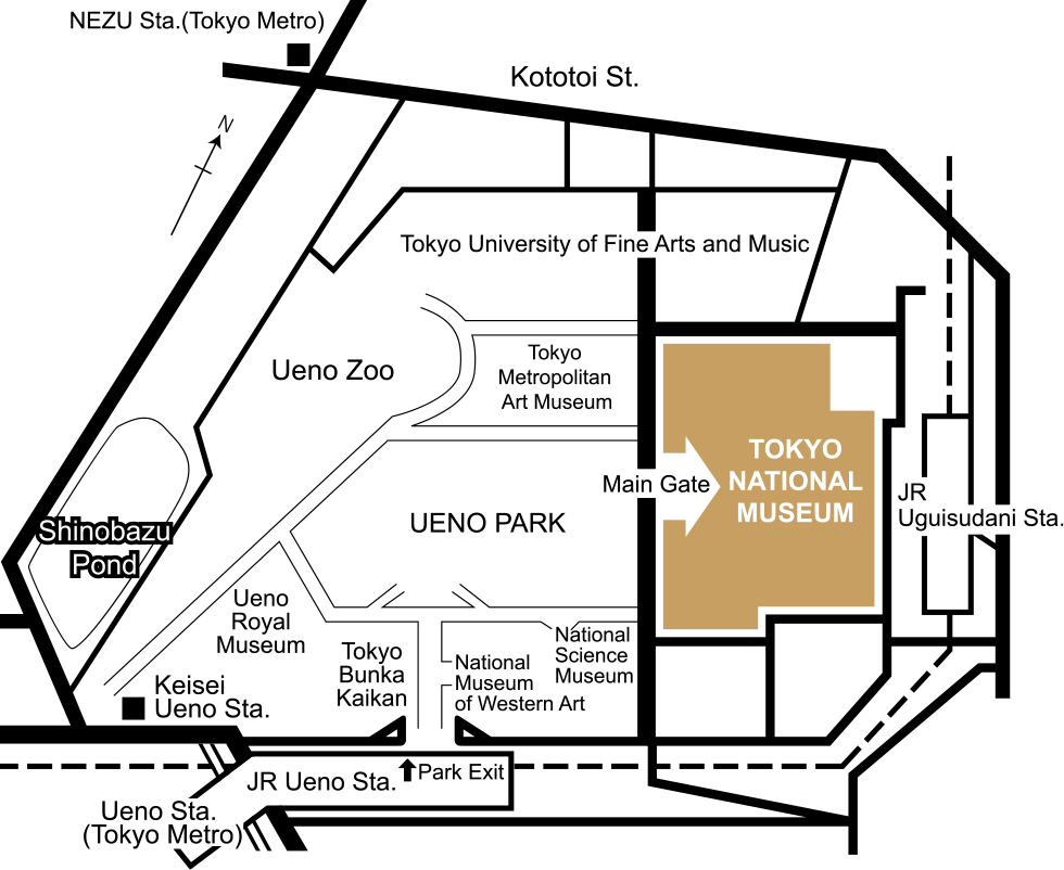 Tokyo National Museum Map