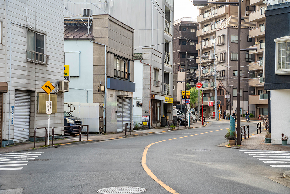 五十間道と耕書堂跡